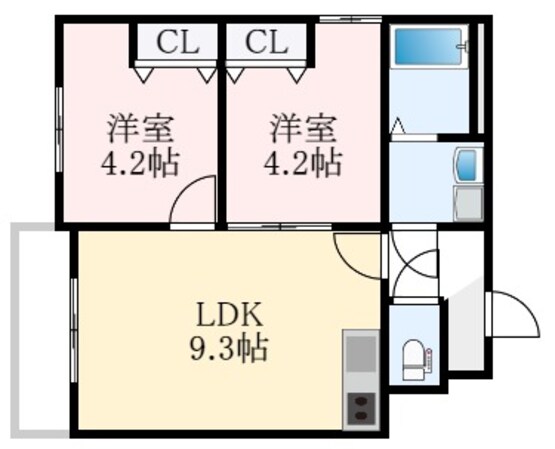 北野田駅 徒歩7分 3階の物件間取画像